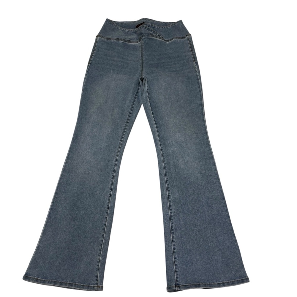 No Boundaries Blue Flare Wide Leg Jeans, bell bottom High Rise